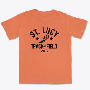 Saint Lucy Elementary School Track and Field Premium Heavyweight T-shirt