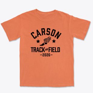 Carson Middle School Track and Field Premium Heavyweight T-shirt