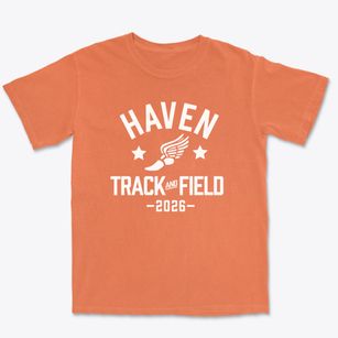 Haven Christian Academy Track and Field Premium Heavyweight T-shirt