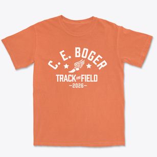 Charles E. Boger Elementary School Track and Field Premium Heavyweight T-shirt