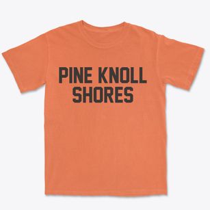 Pine Knoll Shores North Carolina Classic Block Premium Heavyweight T-shirt