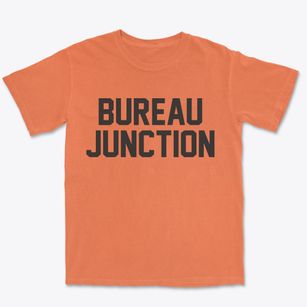 Bureau Junction Illinois Classic Block Premium Heavyweight T-shirt