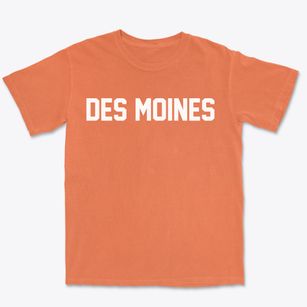 Des Moines Washington Classic Block Premium Heavyweight T-shirt