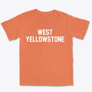 West Yellowstone Montana Classic Block Premium Heavyweight T-shirt