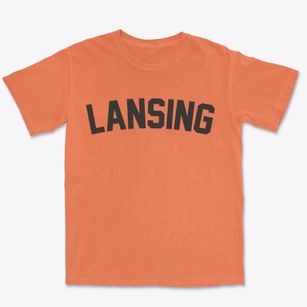 Lansing Michigan Classic Curve Premium Heavyweight T-shirt