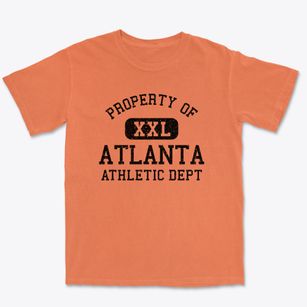 Atlanta Georgia Athletic Dept Premium Heavyweight T-shirt