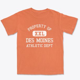 Des Moines Washington Athletic Dept Premium Heavyweight T-shirt