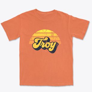 Troy Maine Sublime Sunset Premium Heavyweight T-shirt