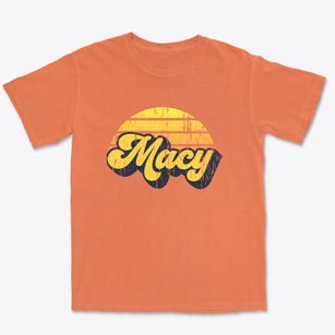 Macy Nebraska Sublime Sunset Premium Heavyweight T-shirt