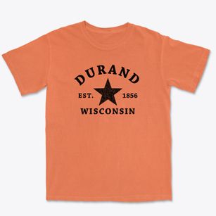 Durand Wisconsin Star Premium Heavyweight T-shirt