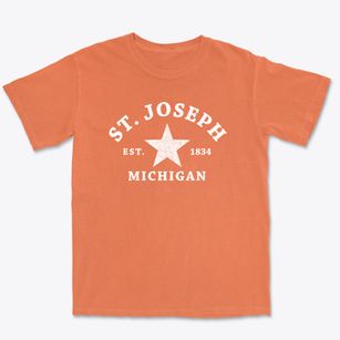 St. Joseph Michigan Star Premium Heavyweight T-shirt