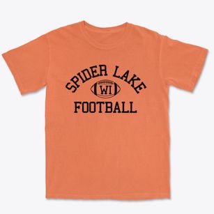 Spider Lake Wisconsin Football Premium Heavyweight T-shirt