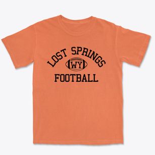 Lost Springs Wyoming Football Premium Heavyweight T-shirt