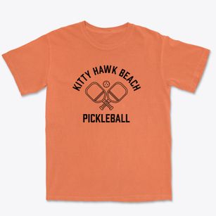Kitty Hawk Beach North Carolina Pickleball Premium Heavyweight T-shirt