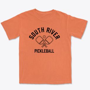 South River Missouri Pickleball Premium Heavyweight T-shirt
