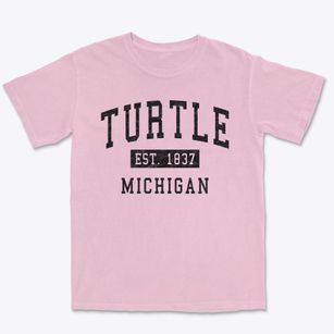Turtle Michigan Classic Established Premium Heavyweight T-shirt