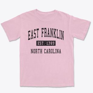 East Franklin North Carolina Classic Established Premium Heavyweight T-shirt