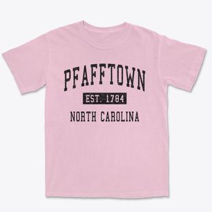 Pfafftown North Carolina Classic Established Premium Heavyweight T-shirt