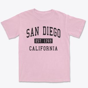 San Diego California Classic Established Premium Heavyweight T-shirt