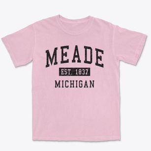 Meade Michigan Classic Established Premium Heavyweight T-shirt
