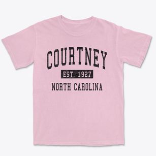 Courtney North Carolina Classic Established Premium Heavyweight T-shirt