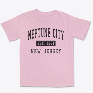 Neptune City New Jersey Classic Established Premium Heavyweight T-shirt