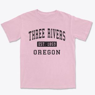 Three Rivers Oregon Classic Established Premium Heavyweight T-shirt