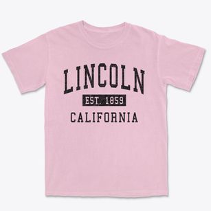 Lincoln California Classic Established Premium Heavyweight T-shirt
