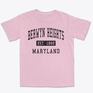 Berwyn Heights Maryland Classic Established Premium Heavyweight T-shirt