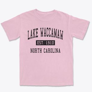 Lake Waccamaw North Carolina Classic Established Premium Heavyweight T-shirt