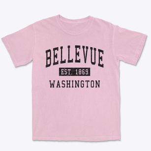 Bellevue Washington Classic Established Premium Heavyweight T-shirt
