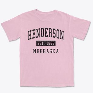 Henderson Nebraska Classic Established Premium Heavyweight T-shirt