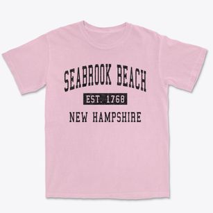 Seabrook Beach New Hampshire Classic Established Premium Heavyweight T-shirt