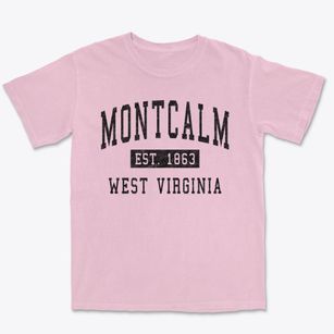 Montcalm West Virginia Classic Established Premium Heavyweight T-shirt