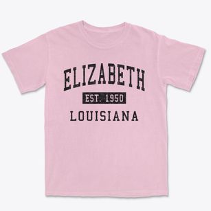 Elizabeth Louisiana Classic Established Premium Heavyweight T-shirt