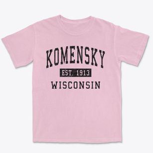 Komensky Wisconsin Classic Established Premium Heavyweight T-shirt