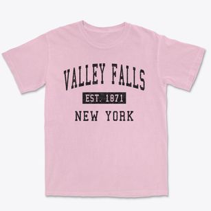 Valley Falls New York Classic Established Premium Heavyweight T-shirt