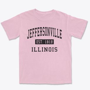 Jeffersonville Illinois Classic Established Premium Heavyweight T-shirt