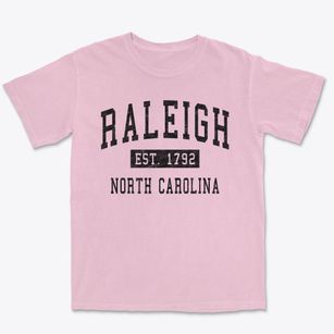 Raleigh North Carolina Classic Established Premium Heavyweight T-shirt