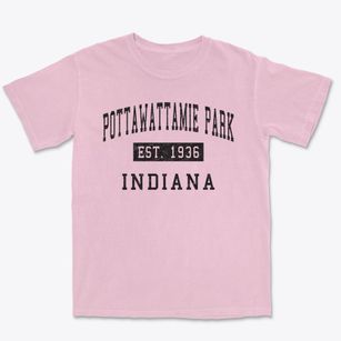 Pottawattamie Park Indiana Classic Established Premium Heavyweight T-shirt