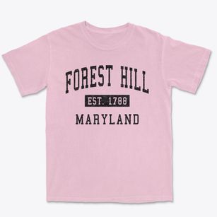 Forest Hill Maryland Classic Established Premium Heavyweight T-shirt