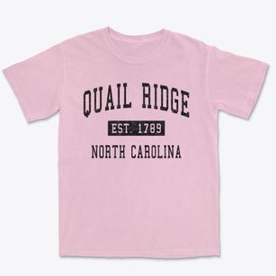 Quail Ridge North Carolina Classic Established Premium Heavyweight T-shirt