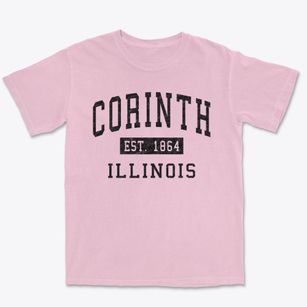 Corinth Illinois Classic Established Premium Heavyweight T-shirt