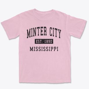 Minter City Mississippi Classic Established Premium Heavyweight T-shirt