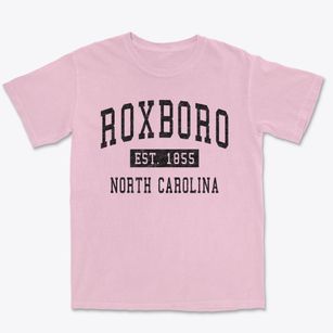 Roxboro North Carolina Classic Established Premium Heavyweight T-shirt