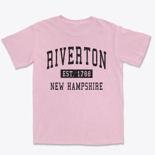 Riverton New Hampshire Classic Established Premium Heavyweight T-shirt