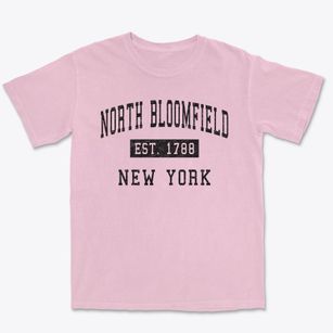 North Bloomfield New York Classic Established Premium Heavyweight T-shirt