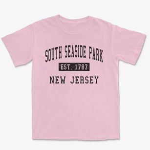 South Seaside Park New Jersey Classic Established Premium Heavyweight T-shirt