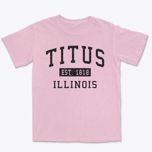 Titus Illinois Classic Established Premium Heavyweight T-shirt