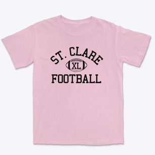 Saint Clare Of Assisi School Classic Football Premium Heavyweight T-shirt
